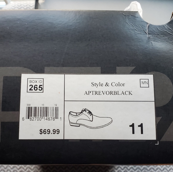 Apt. 9 Men's Dress Shoes--Size 11/Solid Black Color/Elegant/BRAND NEW IN BOX!! - Picture 6 of 8